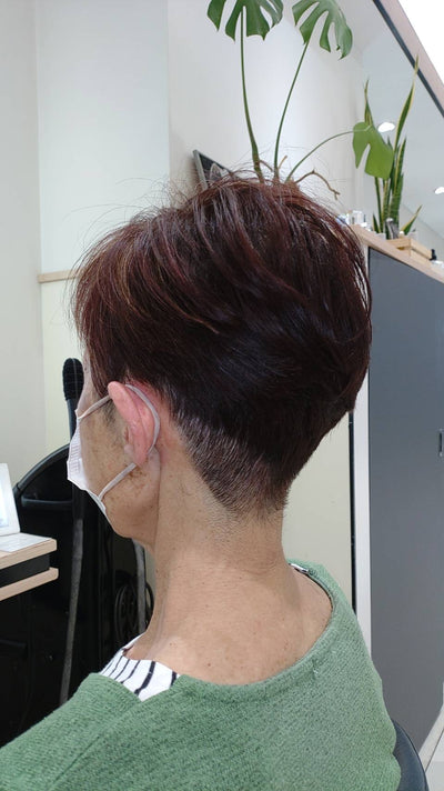 ツーブロックショート